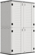 Outdoor Storage Cabinet Waterproof Vertical Storage Shed - 66 Cu ft