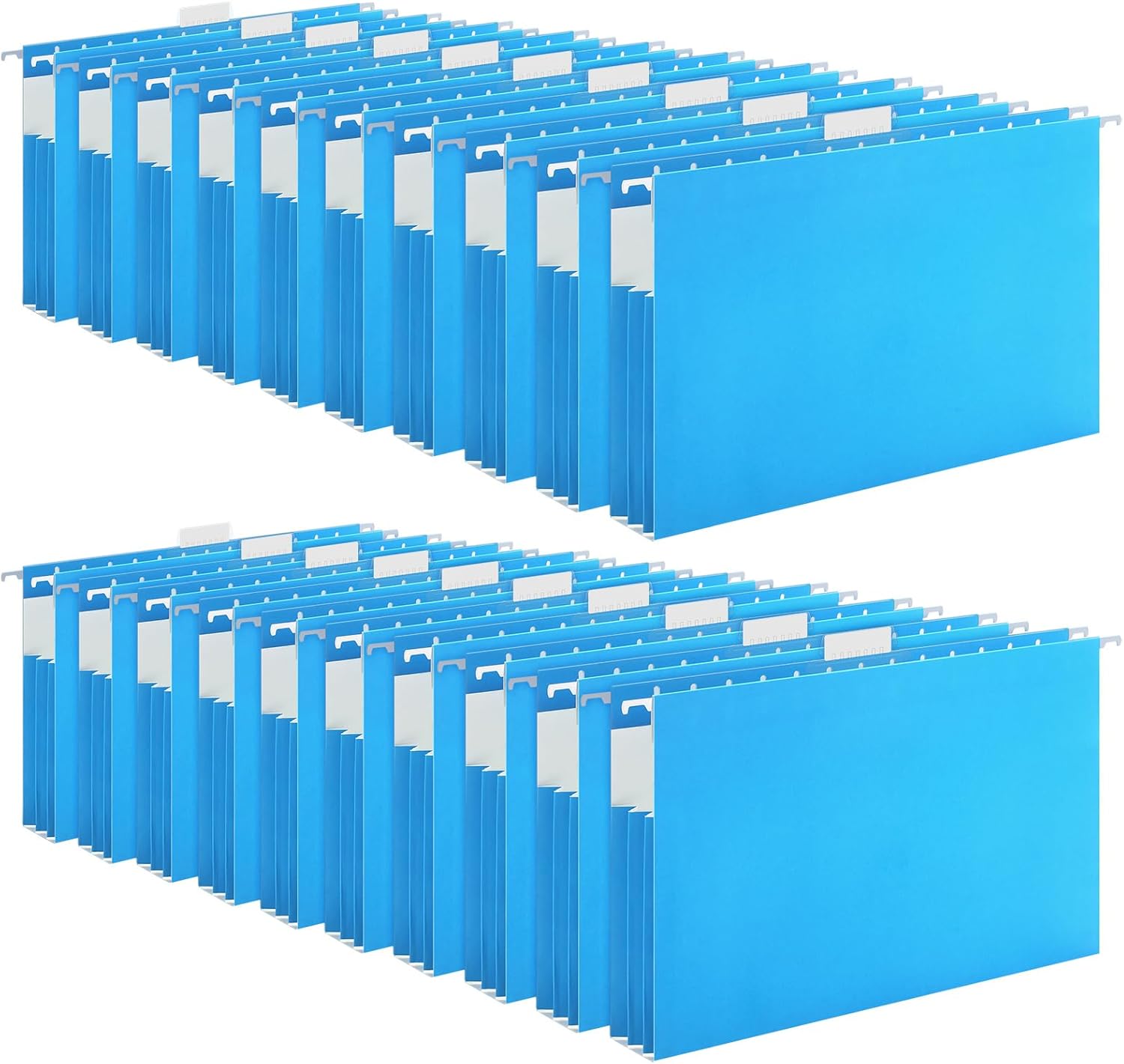 20 Pack Extra Capacity Hanging File Folders for Organized Storage