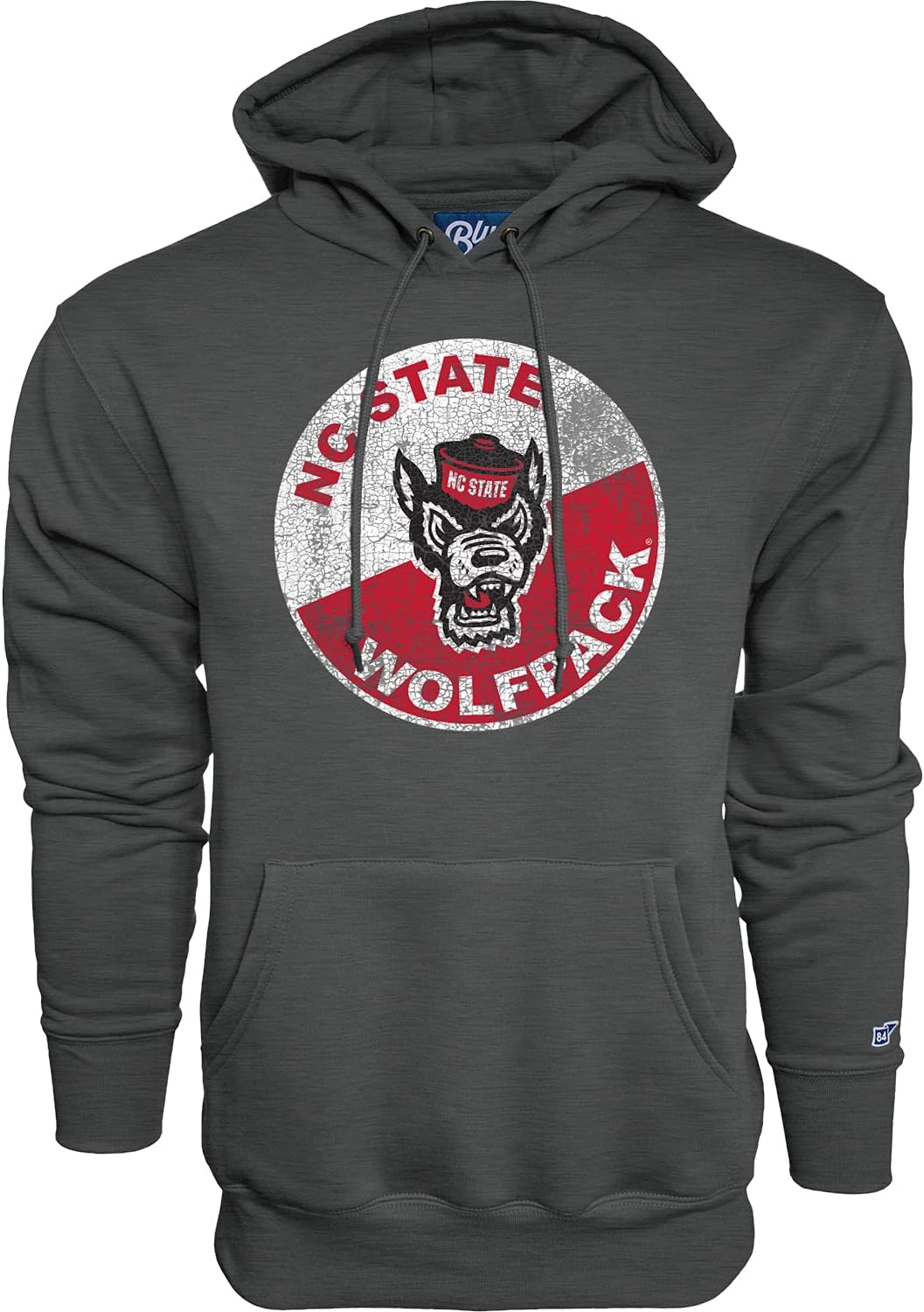 North Carolina State Wolfpack Men's Hoodie Vintage Cap Dark Heather