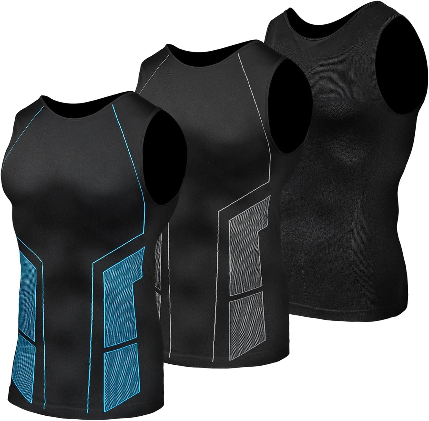 Odoland Compression Shirt for Men - Slimming Undershirt Tank Top