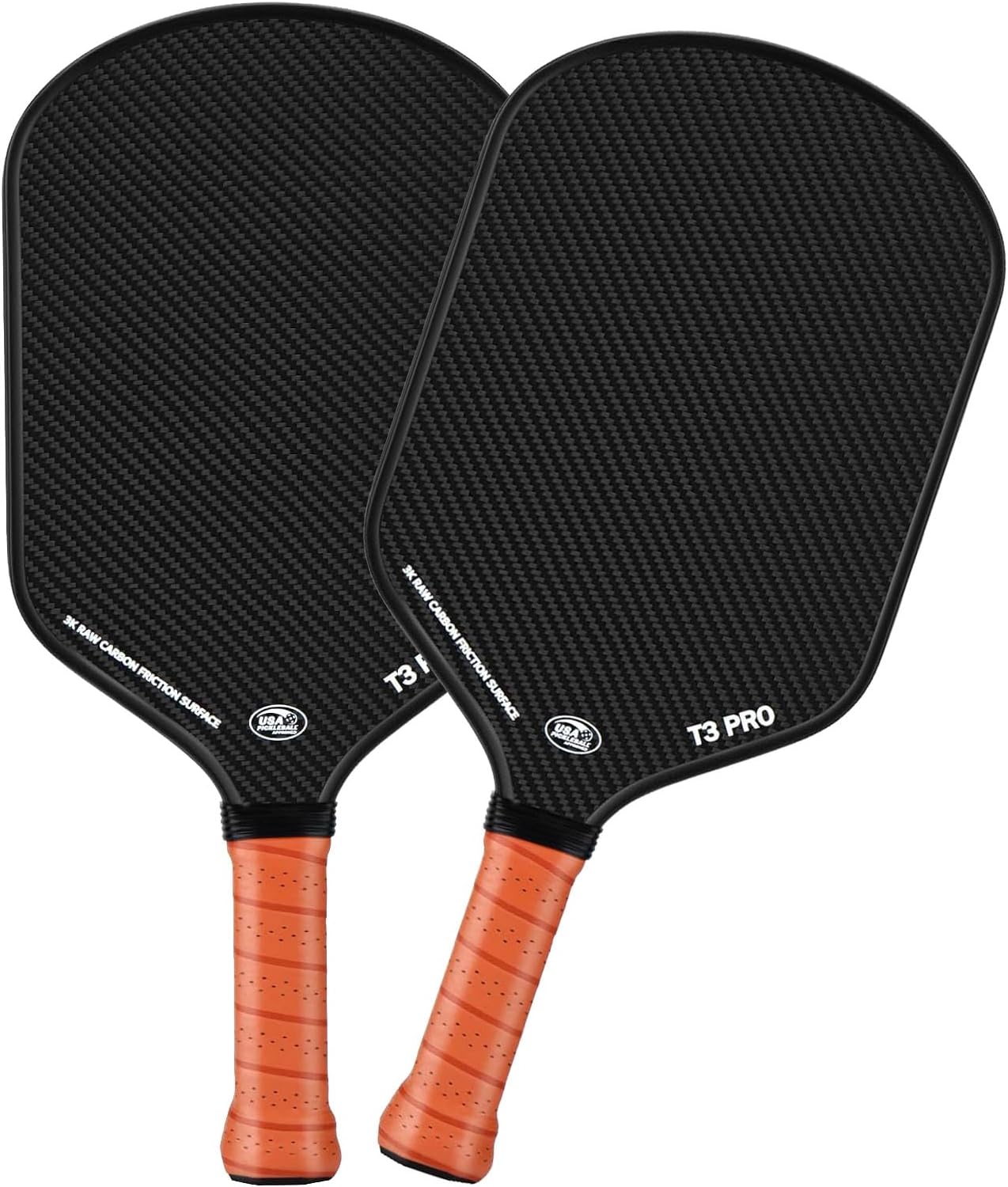 Pickleball Paddle with 3K Raw Carbon Fiber Surface for Power