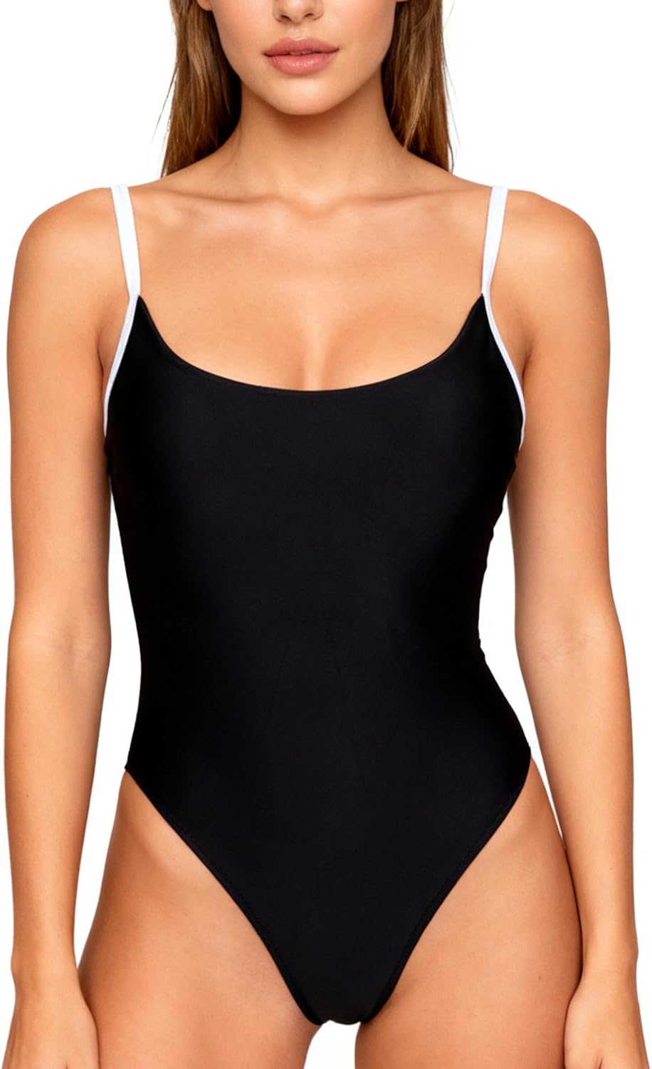 Women's Sexy One Piece Bathing Suit with High Cut Leg Design