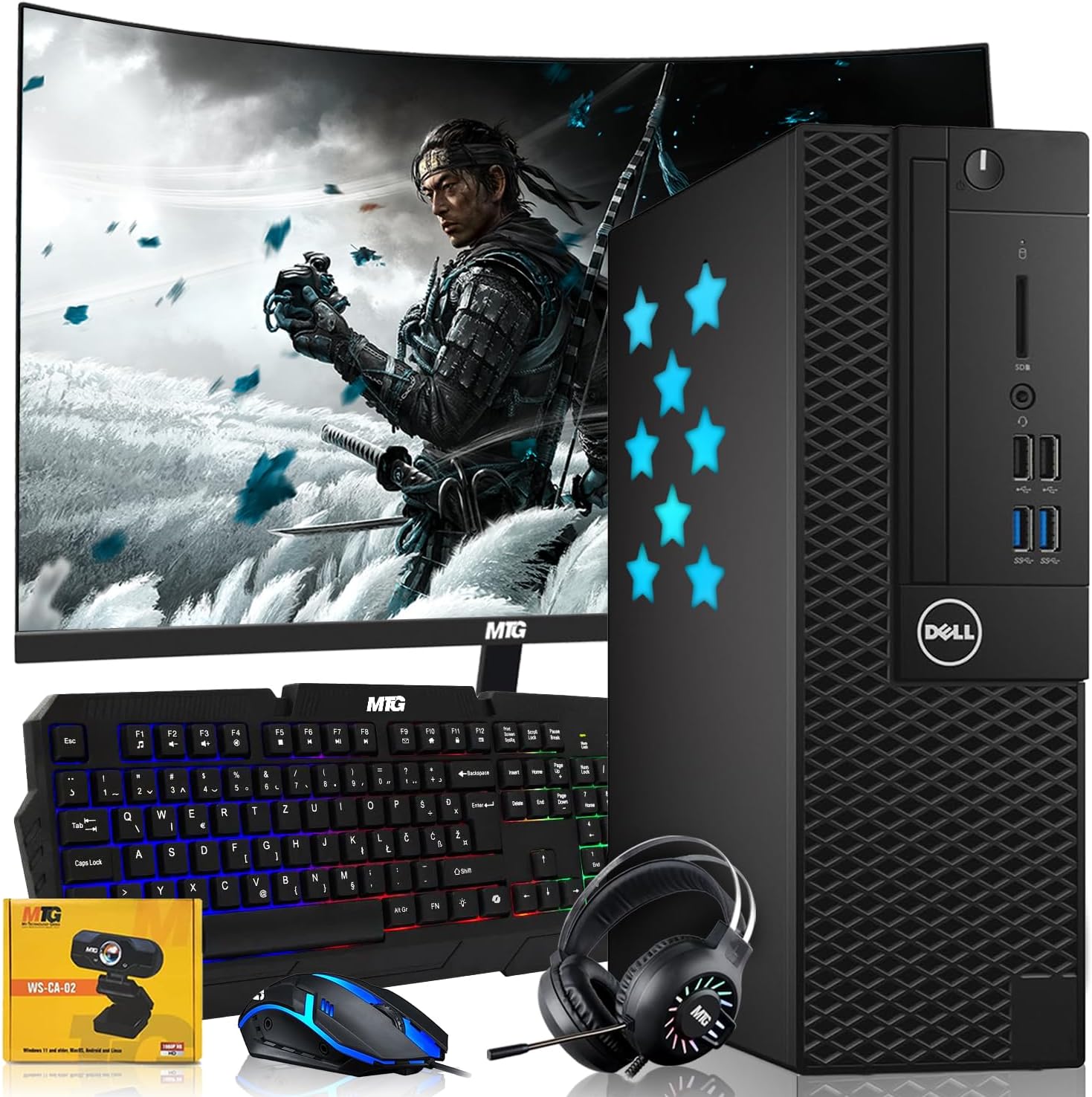 Dell Desktop PC Gaming Bundle with Core i7 and 24-inch Monitor