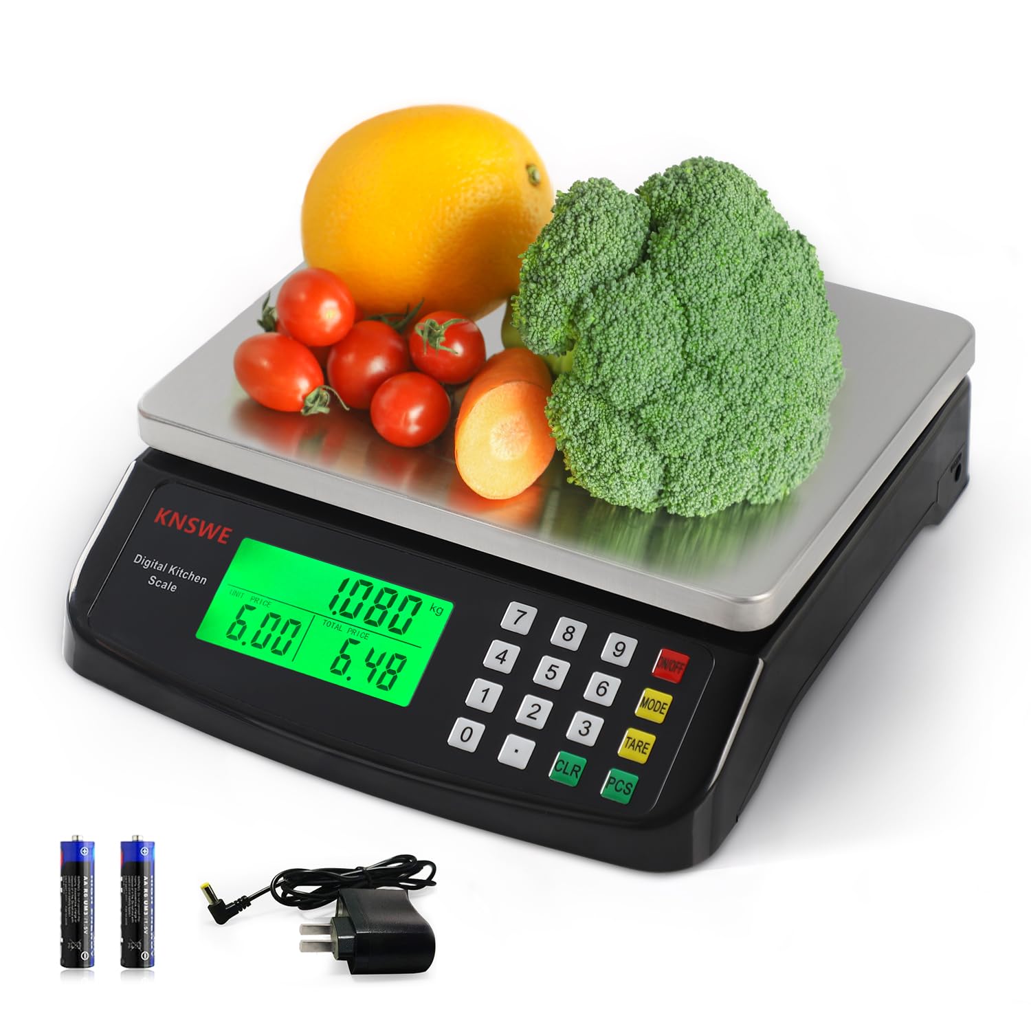 Large Digital Kitchen Scale for Accurate Food Weighing Needs
