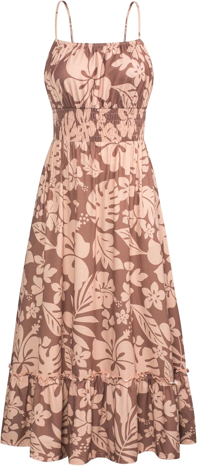 Stylish Floral Spaghetti Strap Maxi Dress for Summer Fun
