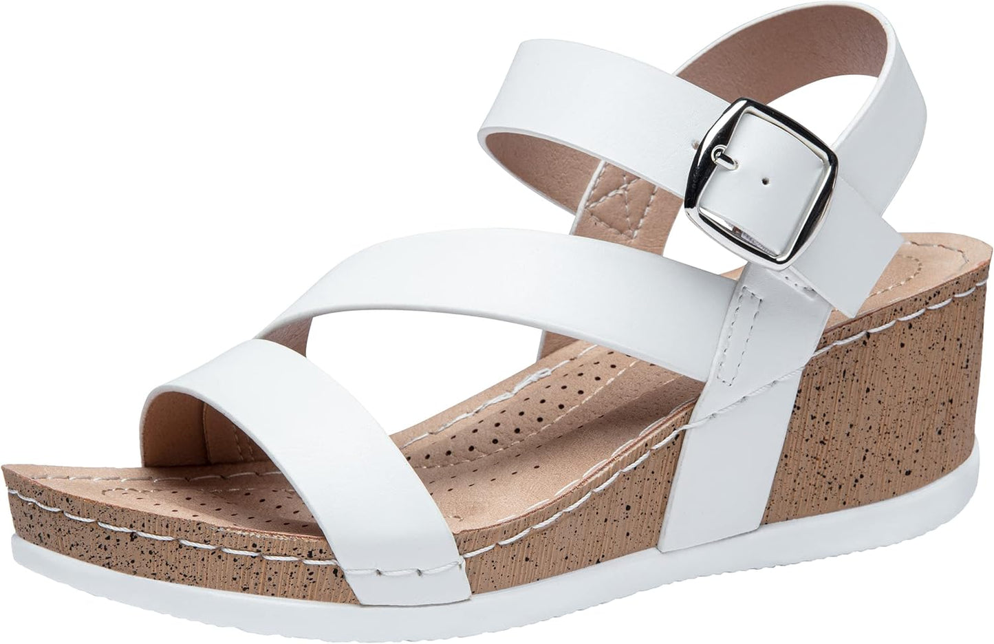 Jeossy Women's Platform Wedge Sandals for Summer Comfort