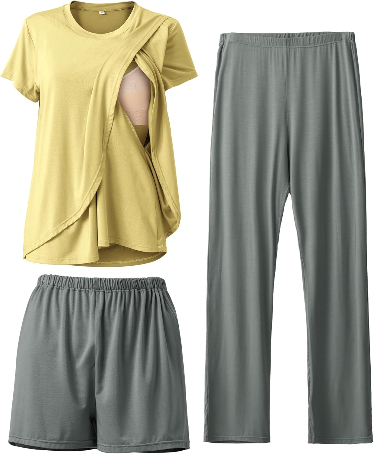 Postpartum Nursing Pajamas Set for Comfortable Breastfeeding