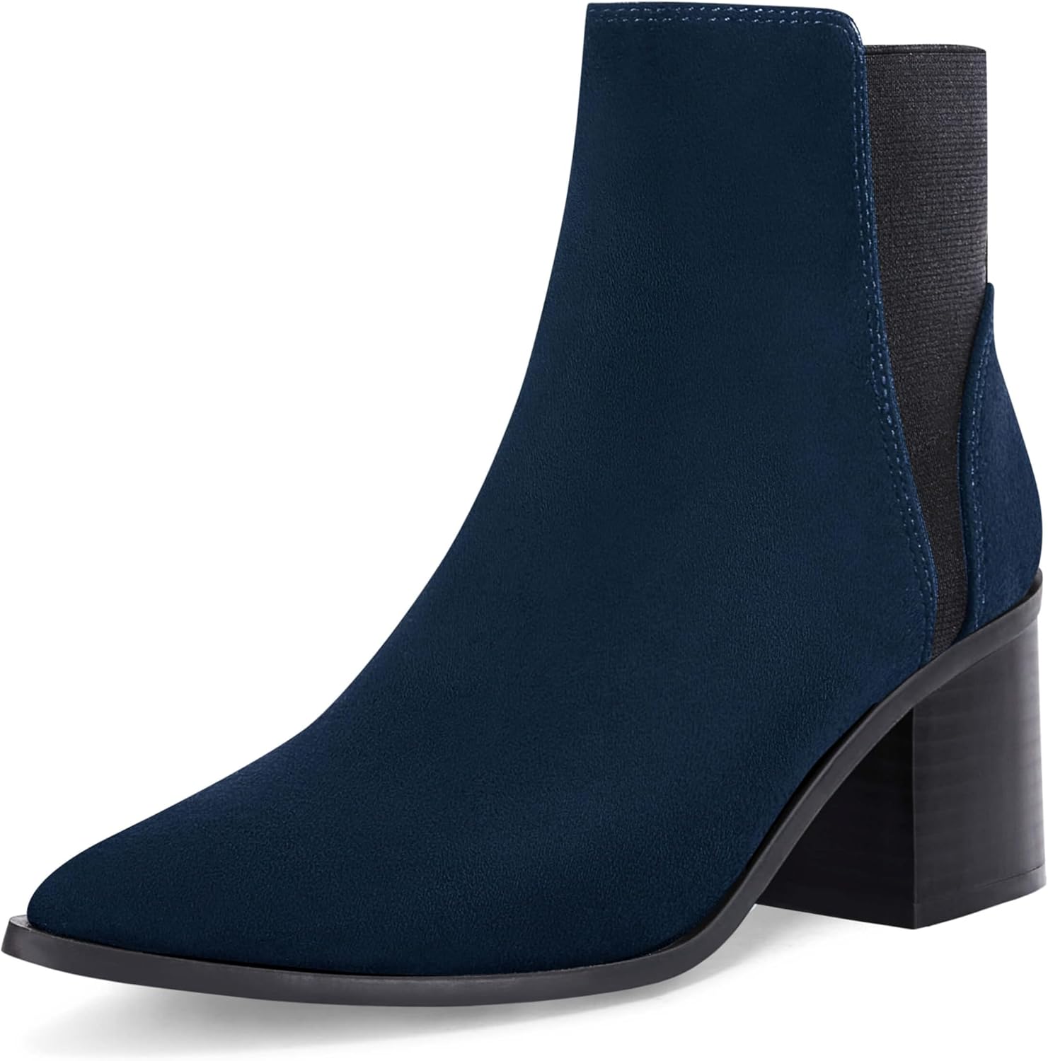 Coutgo Womens Pointed Toe Ankle Boots for Stylish Comfort