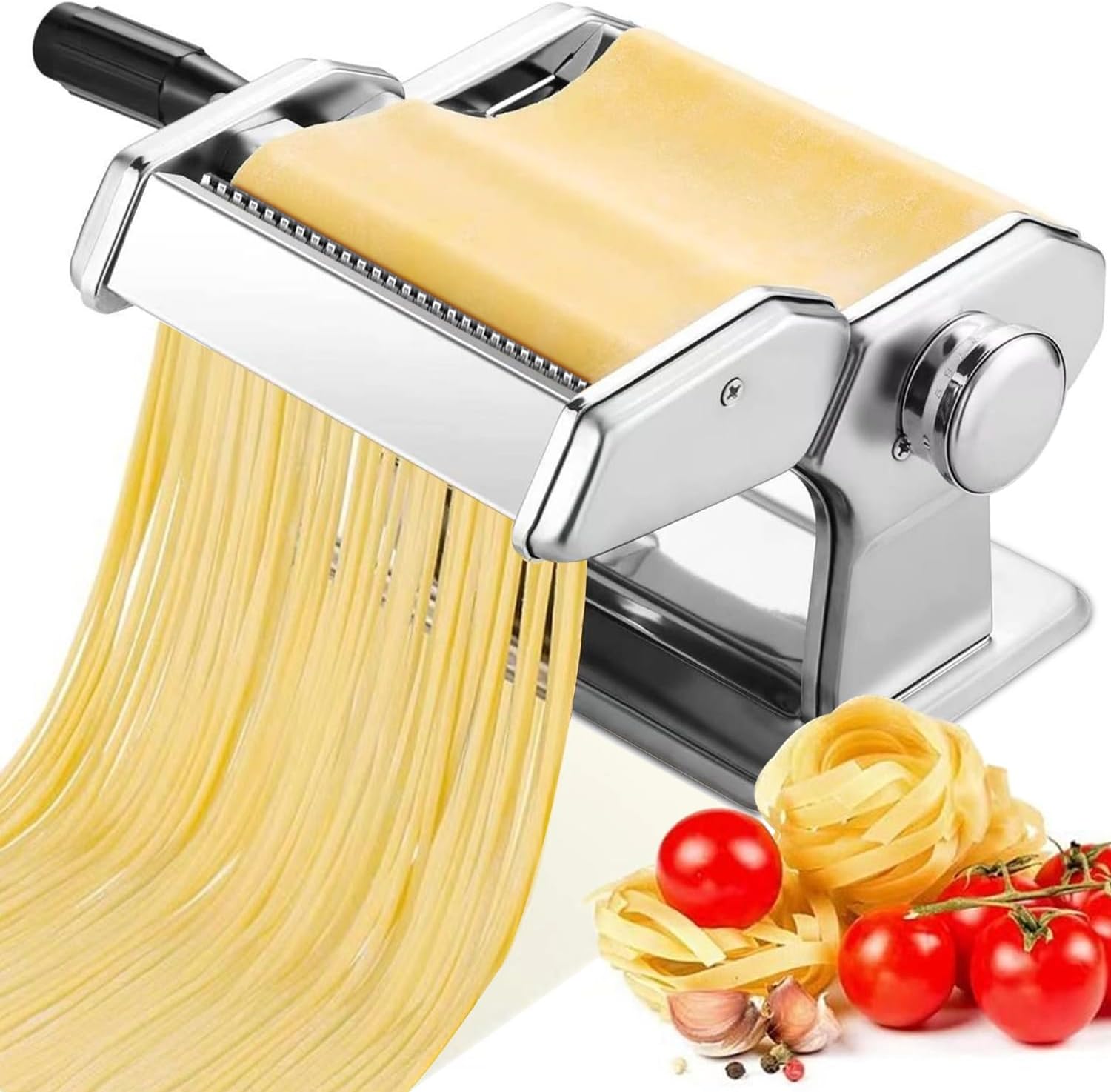 AIDOIT Stainless Steel Pasta Maker - 9 Thickness Settings