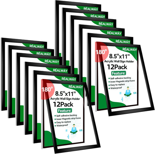 Acrylic Sign Holder Wall Mount for Easy Display and Replacement