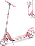 Skidee Adult & Teen Scooter Adjustable Height, Folding, Large Wheels