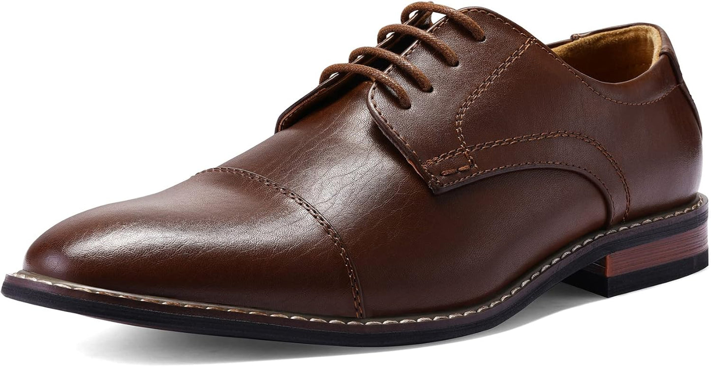 Men's Dress Shoes Formal Business Classic Lace Up Wingtip Oxford