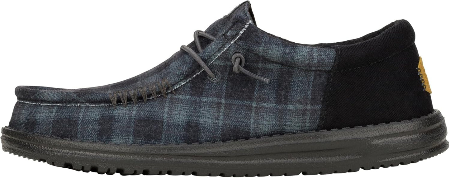 HEYDUDE Men's Wally Funk Plaid Sneakers for Ultimate Comfort
