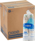Dixie PerfecTouch 10 oz Paper Coffee Cups and Lids - Insulated, No
