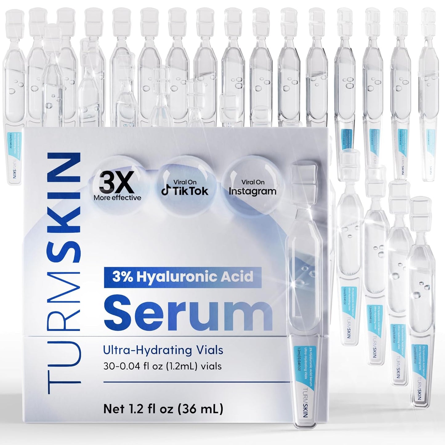 TURMSKIN Hyaluronic Acid Serum Ampoules for Ultra Hydration
