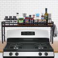 Spice Rack Shelf for Kitchen Stove - Countertop Storage and Hooks