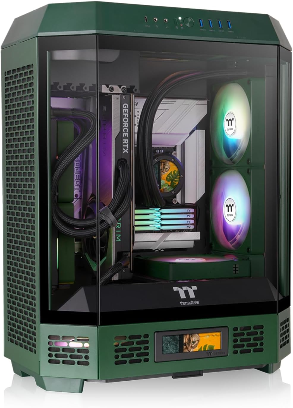Thermaltake Tower 600 Racing Green Mid Tower with Unique Design