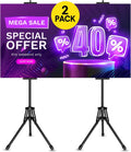Poster Stands for Display - Retractable Double-Side Floor Poster Stand