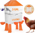 Automatic Chicken Waterer 3 Gallon - Float-Control Poultry Waterer