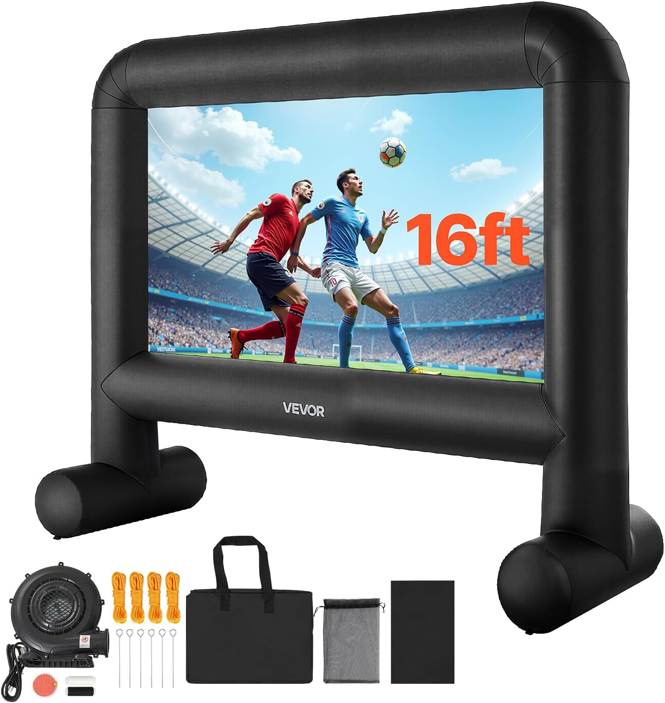 VEVOR 16FT Inflatable Movie Screen for Outdoor Fun and Events