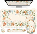 Large Desk Mat 4PCS Set - Ergonomic Mouse Pad and Wrist Rests