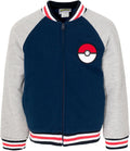 Pokemon French Terry Zip Up Varsity Bomber Jacket for Kids