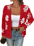 Floral Print Button Down Cardigan for Women - Stylish Knit Outerwear