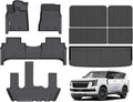 All Weather Floor Mats & Cargo Backrest Mat for Nissan Armada 2025