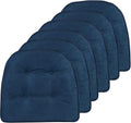 Klear Vu Omega Non-Slip Chair Cushions 15x16 6-Pack Indigo Blue