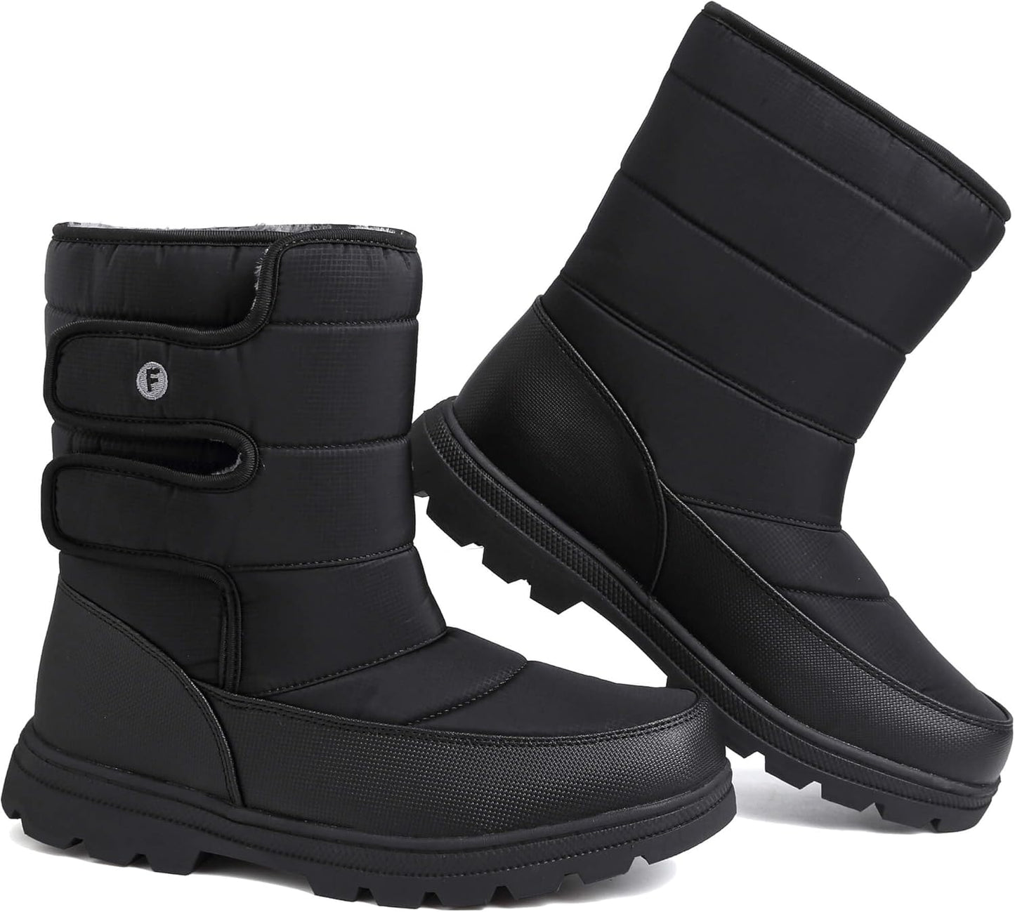 Mens Snow Boots Waterproof Fur Lined Warm Lightweight Casual