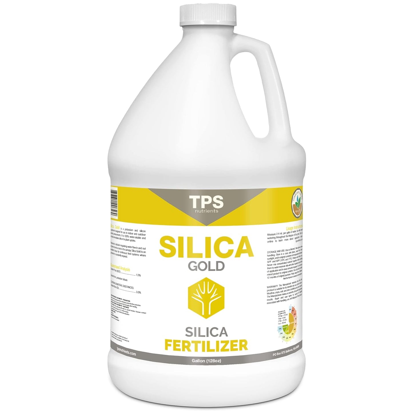 TPS Nutrients Silica Gold Plant Strength Nutrient for Growth