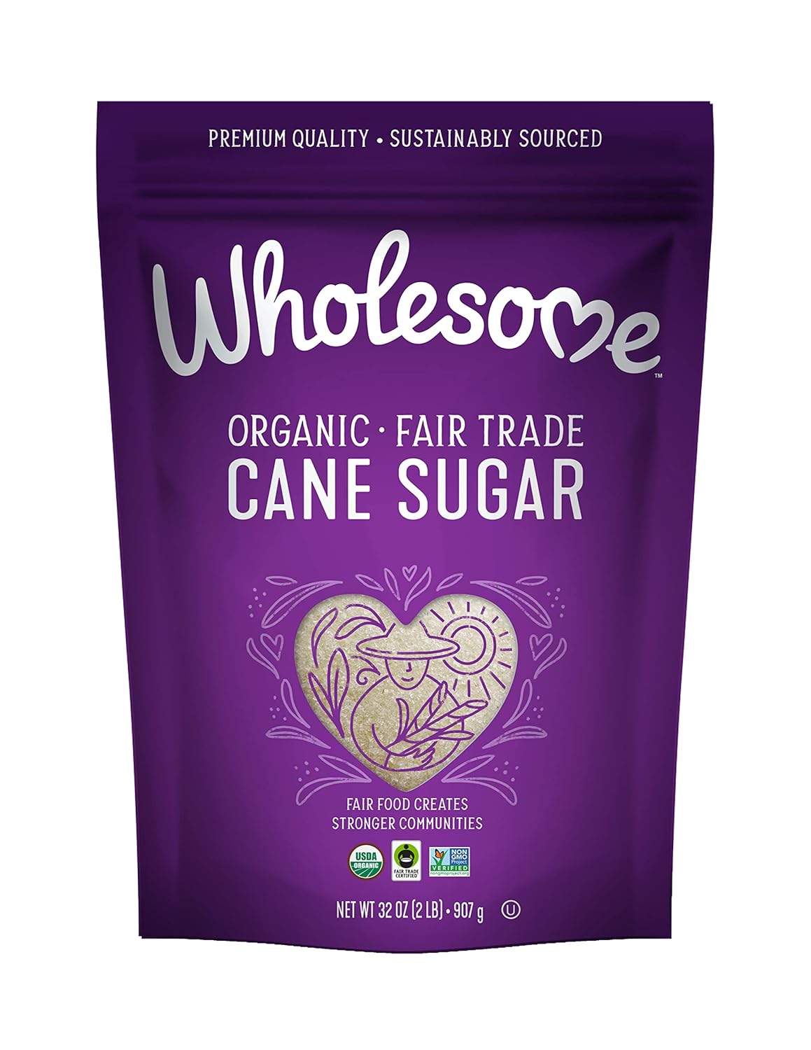 Organic Cane Sugar for Baking and Sweetening - 32-Ounce Pack