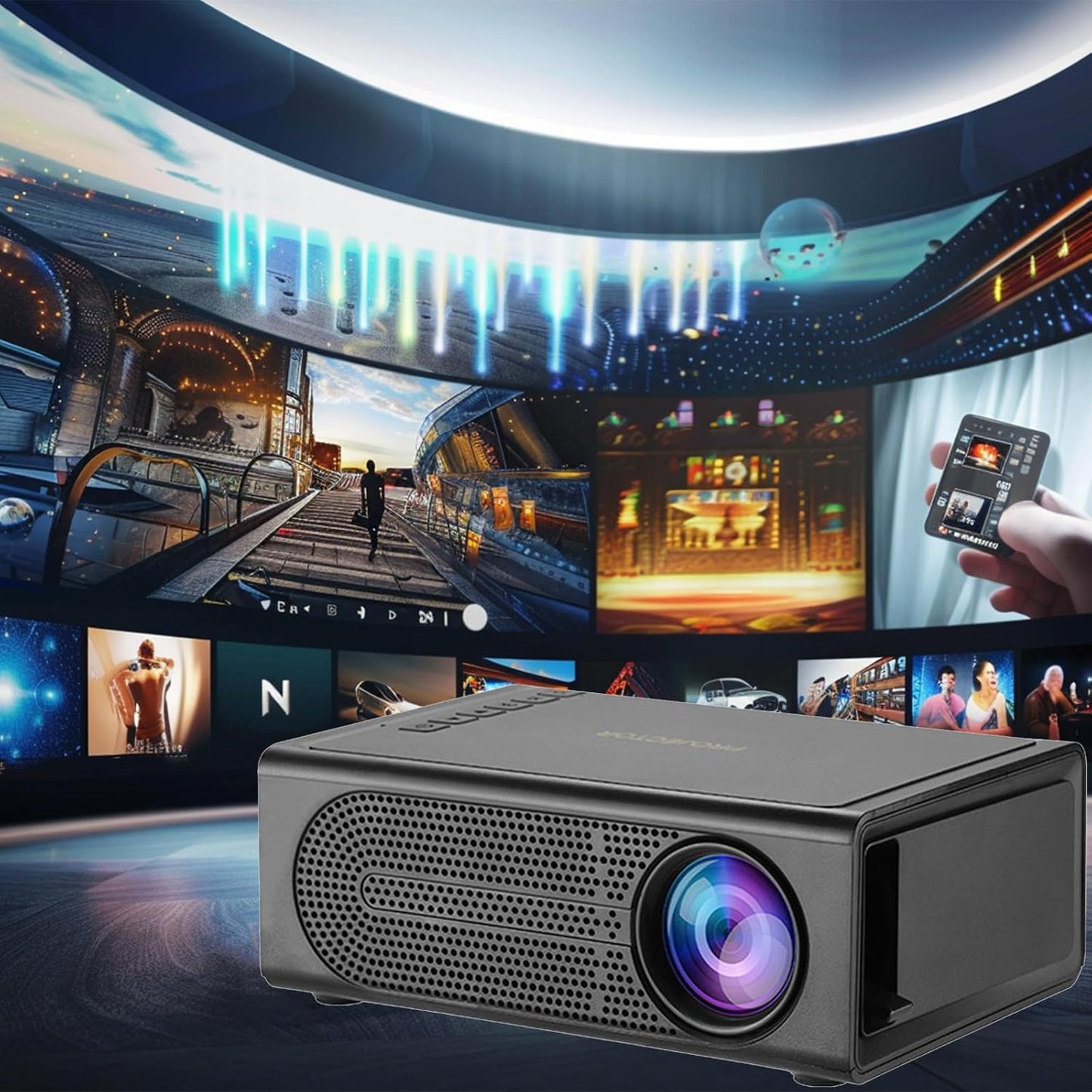 2025 Mini Bedroom Projector | Portable | 1080P HD