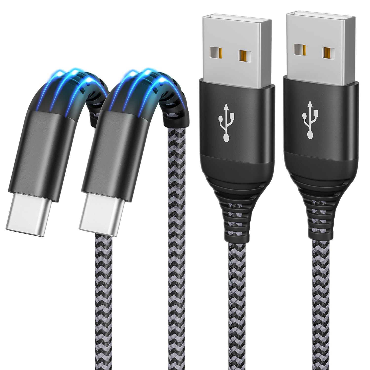 Fast Charge Carplay USB C Cable 2-Pack by Firsting