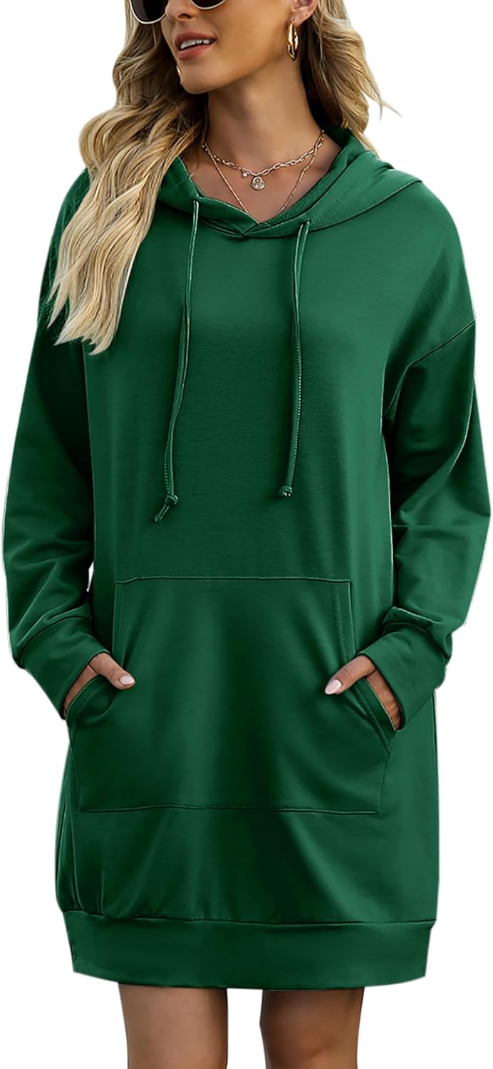 Quenteen Women Hoodies Dress for Casual and Festive Occasions