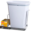 Pull-Out Trash Can for Cabinet 10 Gal - Smooth Slide, Trash Bag