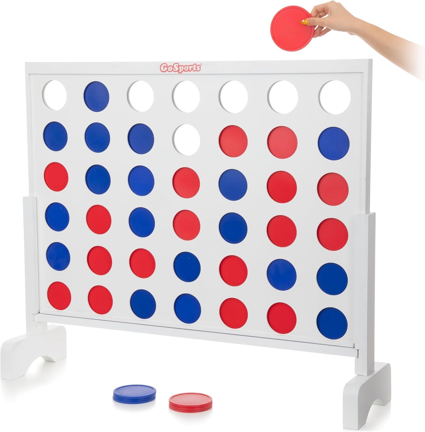 Giant Wooden 4 in a Row Game for Family Fun and Parties