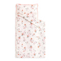 Wake In Cloud Toddler Nap Mat with Pillow and Blanket - Floral Pink