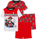 SUPER MARIO Boys' Four Piece Pajama Set - Mix & Match Comfort