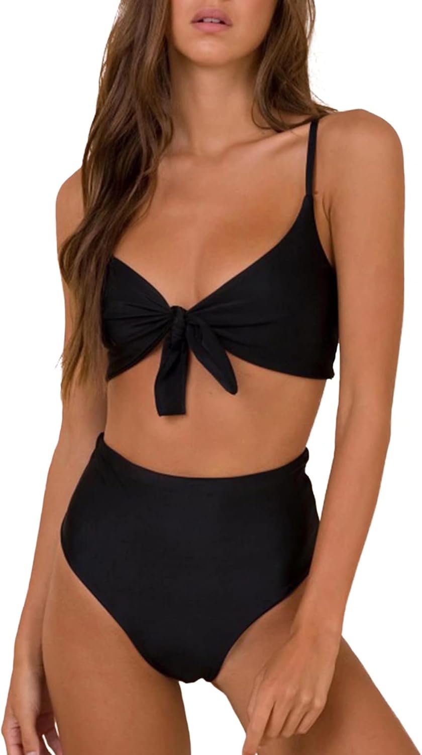 High Waisted Bikini Set for Women - Stylish Two Piece Swimsuit