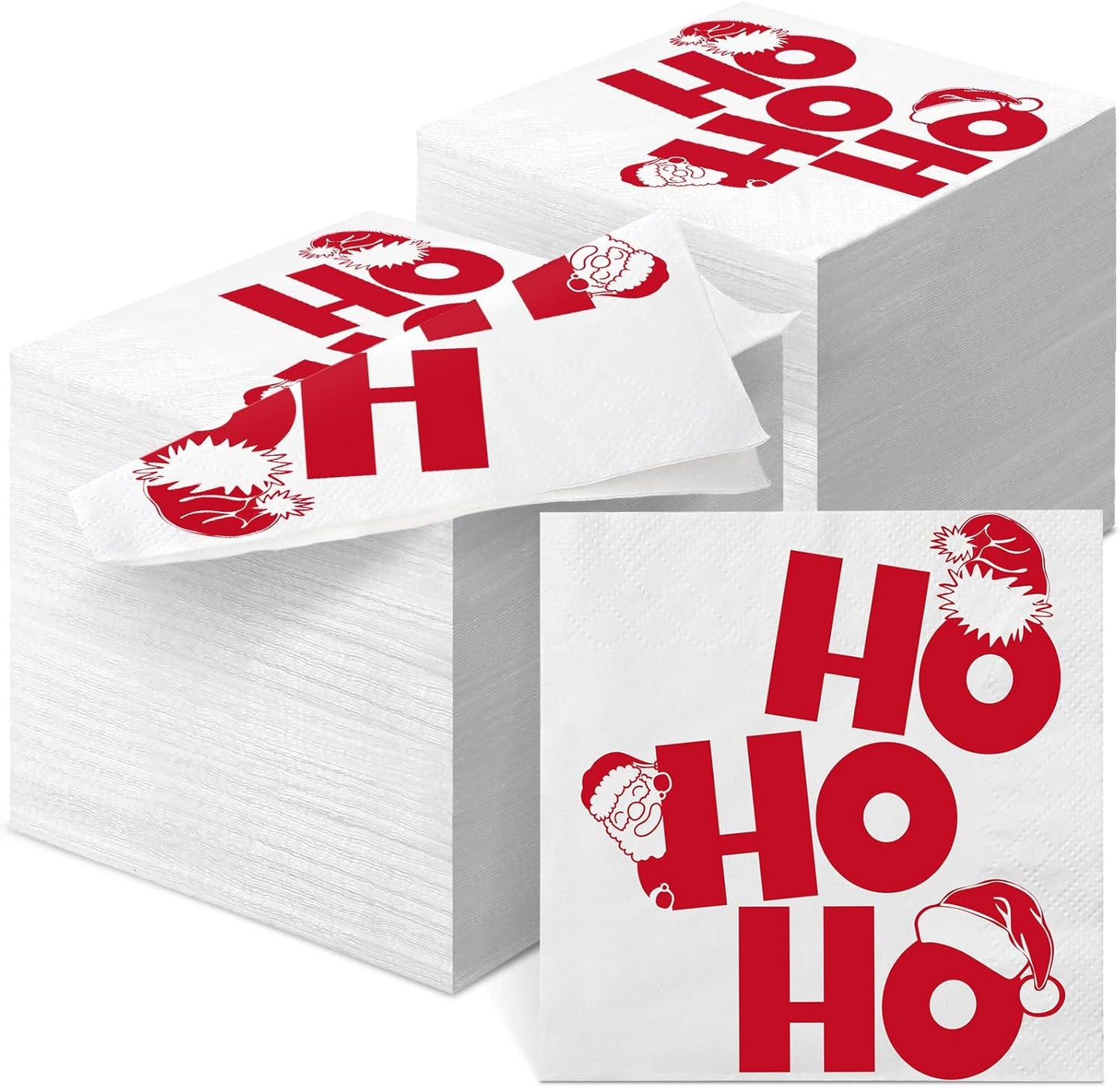 Jetec 120 Pack Santa Napkins: Festive Disposable Fun!