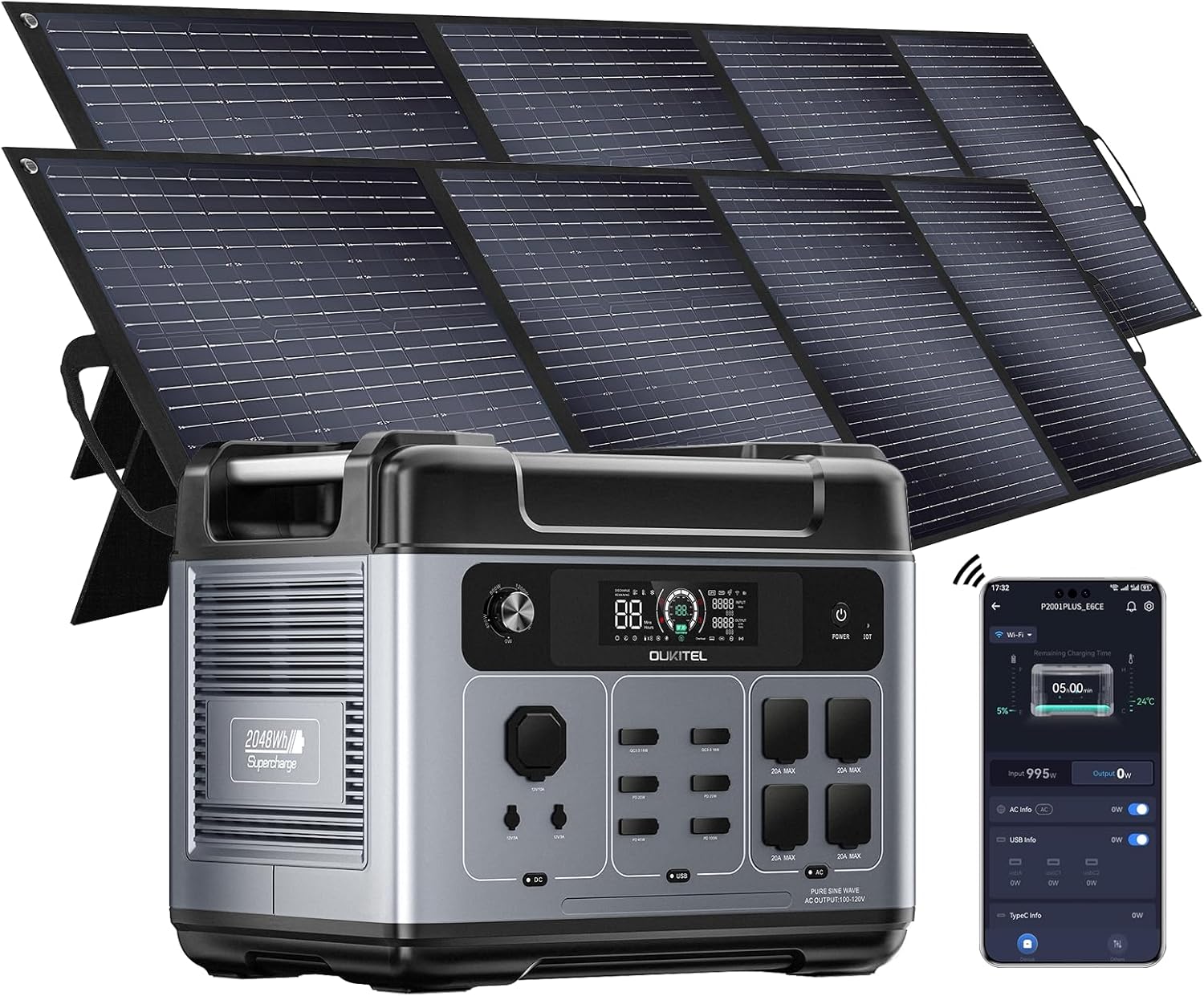 Power Anywhere: OUKITEL Solar Generator + Panels