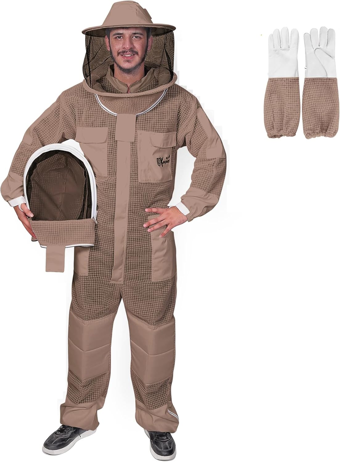 3-Layer Ultra Ventilated Bee Suit for Men & Women - Premium Protection