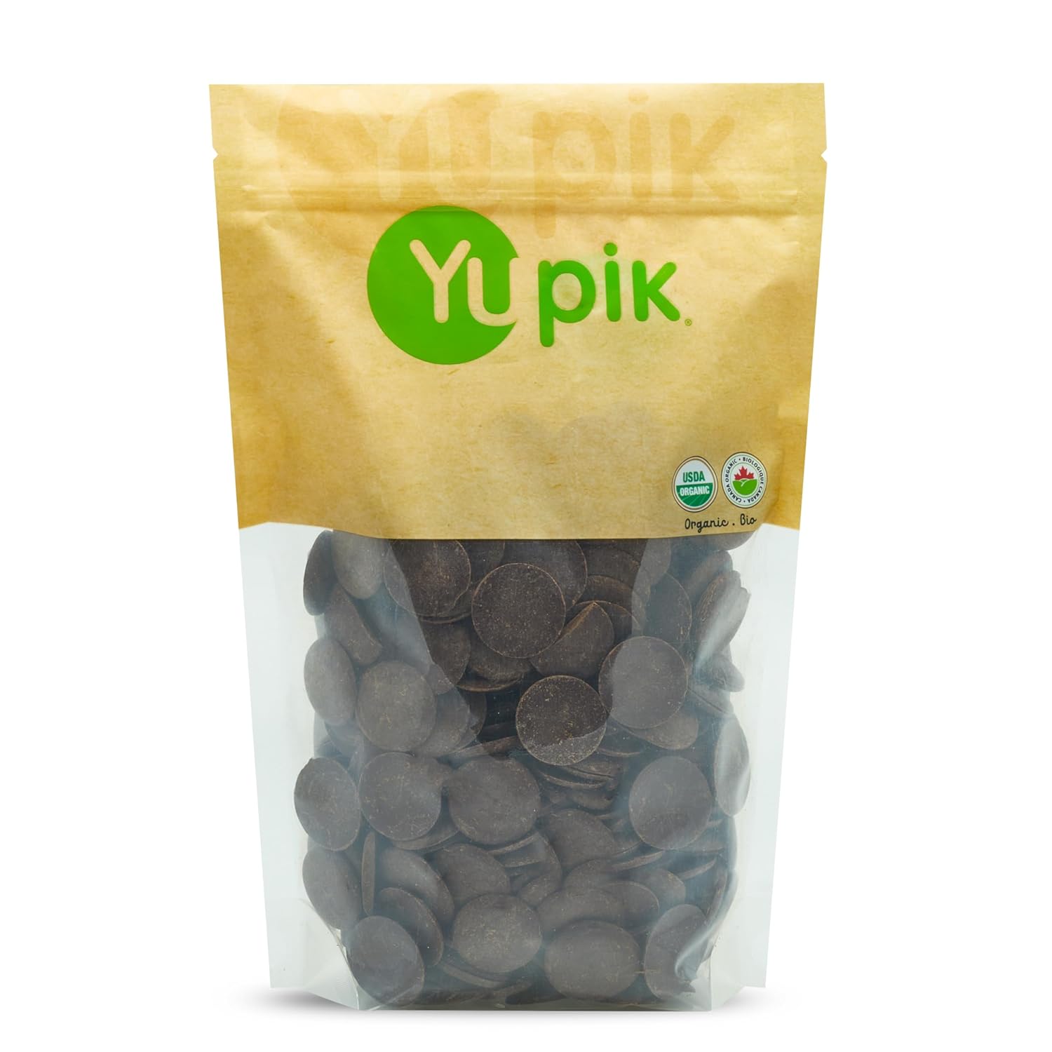 Yupik Organic Cocoa Liquor Wafers for Baking and Molding