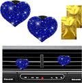 Bling Car Air Vent Clip Crystal Heart - Sparkling Car Diffuser