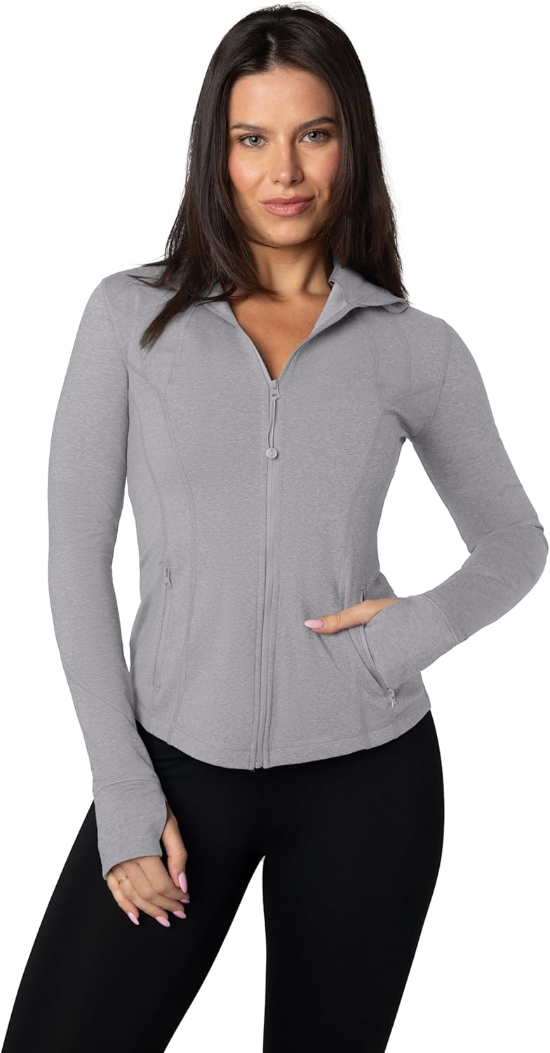 90 Degree By Reflex Full Zip Running Track Jacket for Women