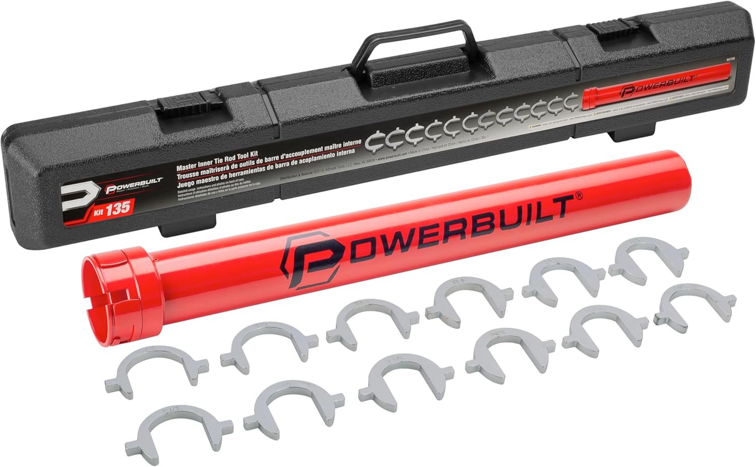 Powerbuilt Master Inner Tie Rod Removal Tool Kit for Vehicles