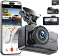 JOMISE 4K Dash Cam Front and Rear - Reliable 4K Recording for Families