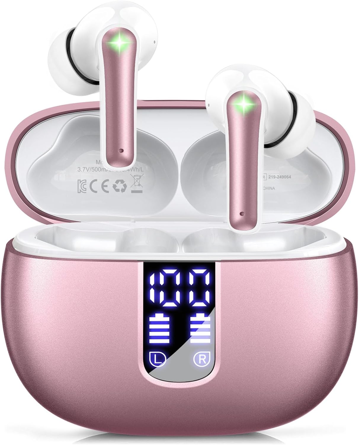 48H Playback Wireless Earbuds - IP7 Waterproof with Mic
