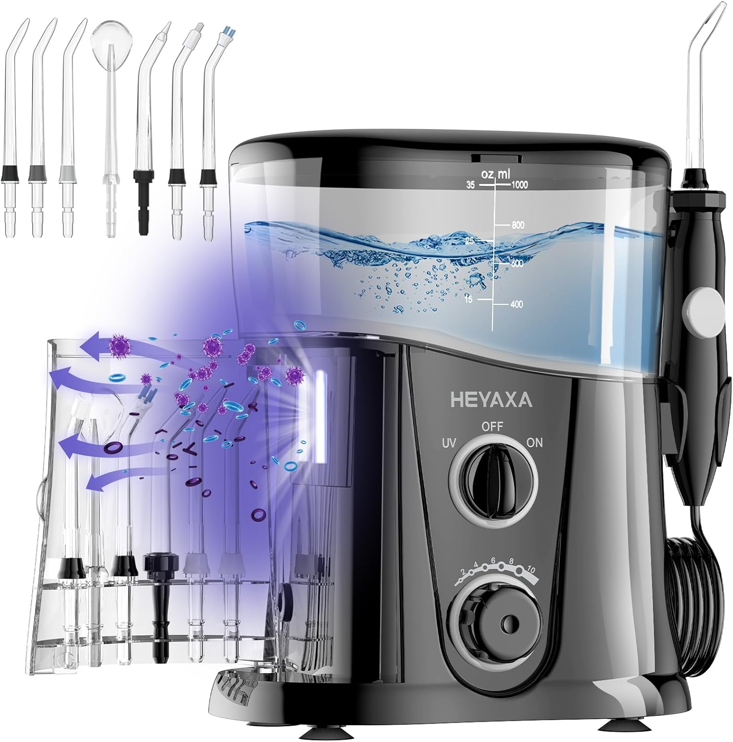 Water Dental Flosser for Teeth Cleaning with Large Capacity
